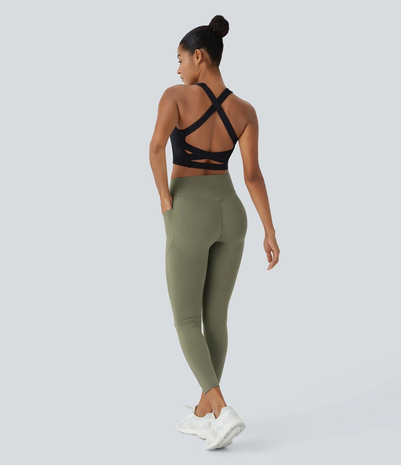 Shapetly.™ High Waisted Butt Lifting Tummy Control Side Pocket Shaping Training Leggings