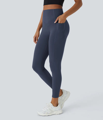 Shapetly.™ High Waisted Butt Lifting Tummy Control Side Pocket Shaping Training Leggings