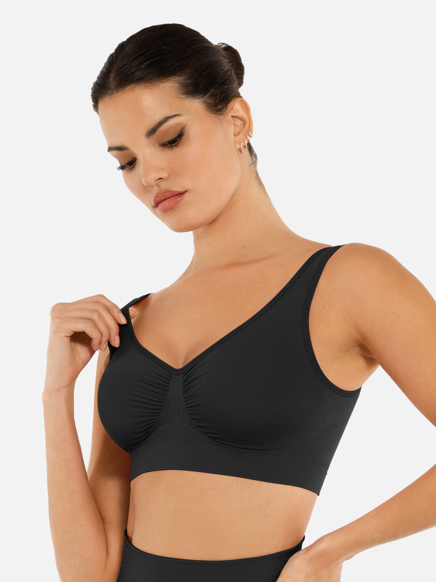 Shapetly.™ No Underwire Wide Straps Everyday Bra