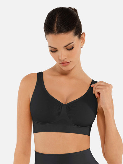 Shapetly.™ No Underwire Wide Straps Everyday Bra