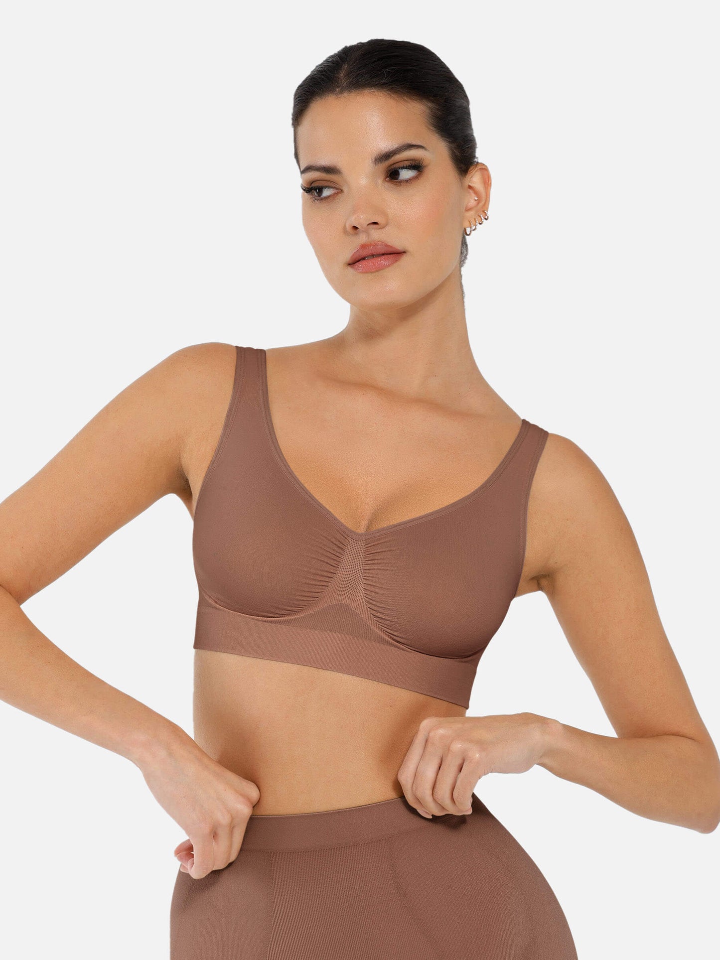 Shapetly.™ No Underwire Wide Straps Everyday Bra