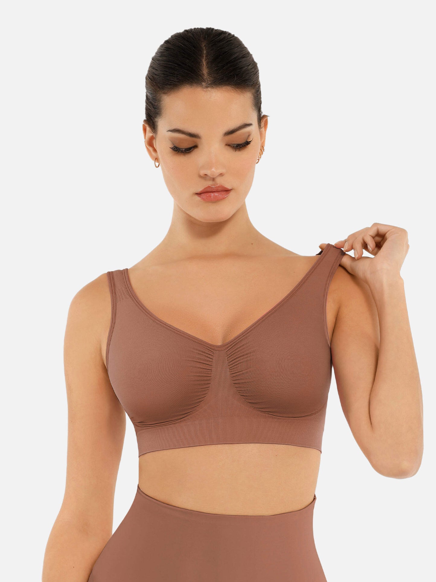 Shapetly.™ No Underwire Wide Straps Everyday Bra