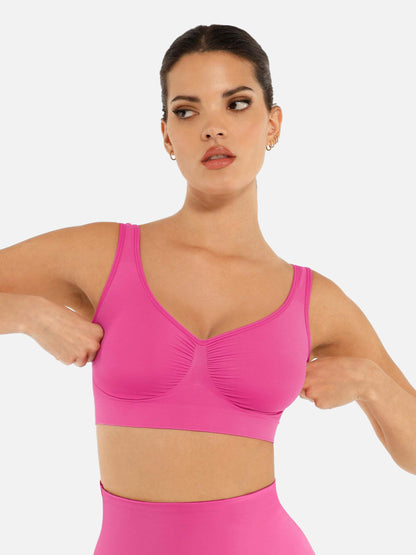 Shapetly.™ No Underwire Wide Straps Everyday Bra