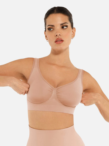 Shapetly.™ No Underwire Wide Straps Everyday Bra