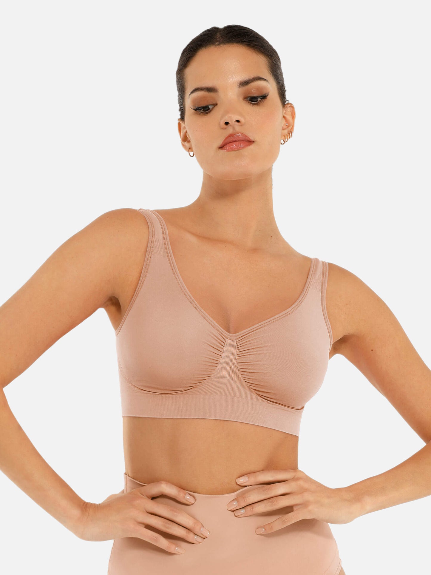 Shapetly.™ No Underwire Wide Straps Everyday Bra