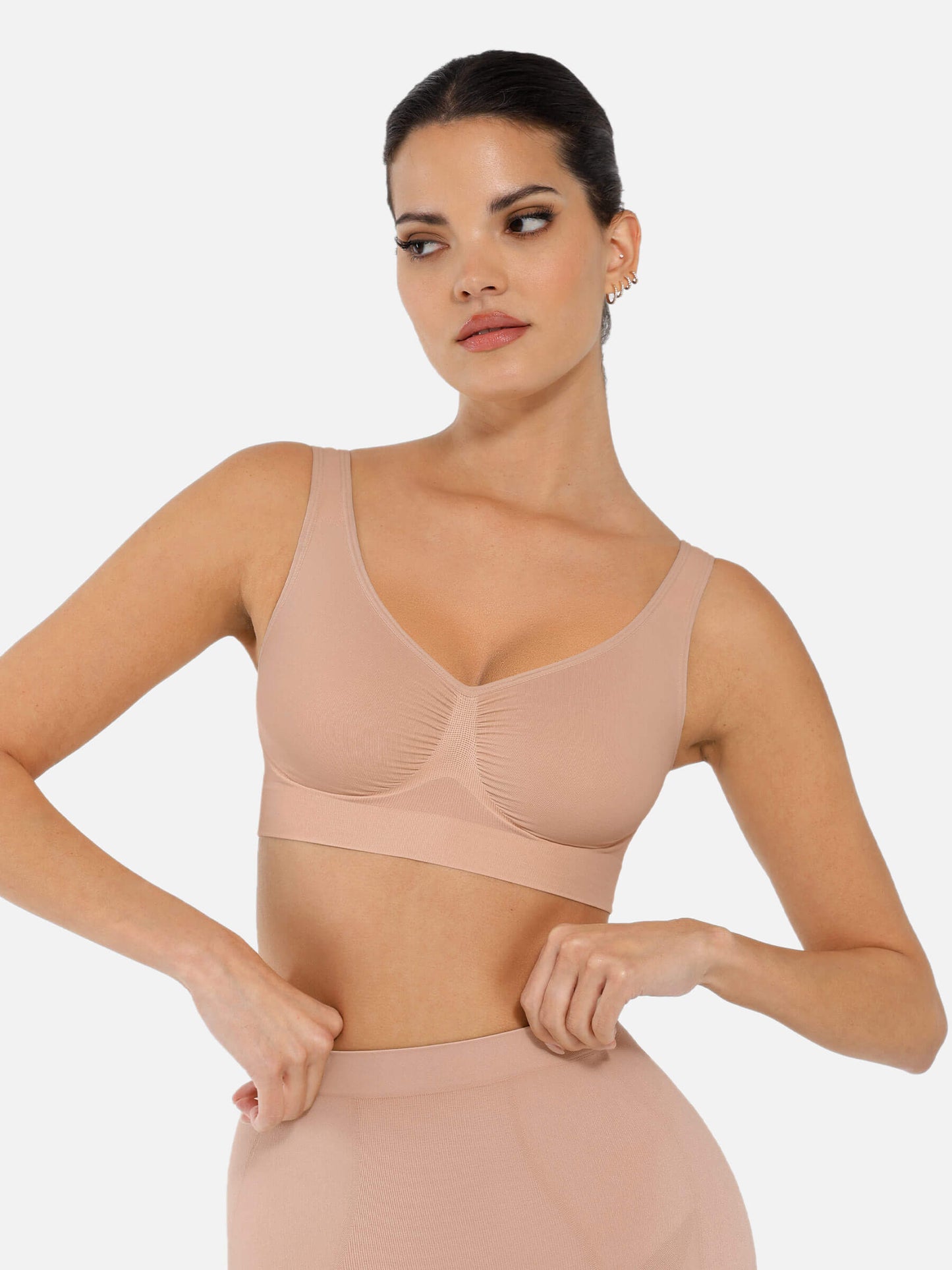 Shapetly.™ No Underwire Wide Straps Everyday Bra