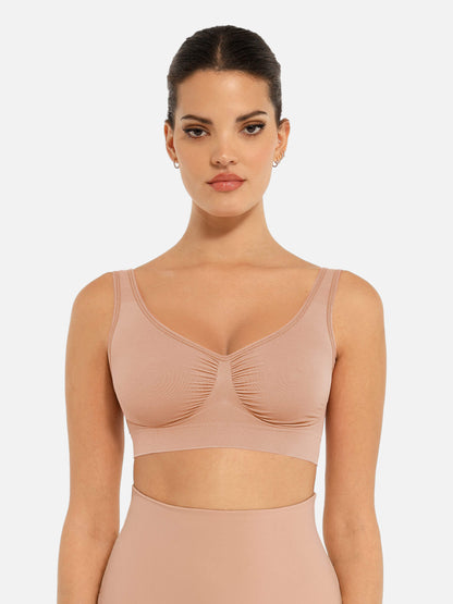 Shapetly.™ No Underwire Wide Straps Everyday Bra