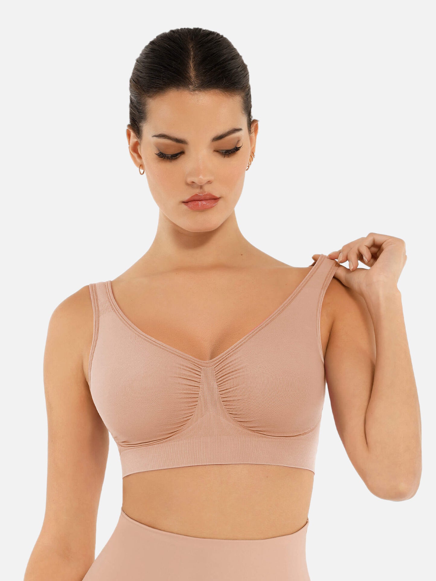 Shapetly.™ No Underwire Wide Straps Everyday Bra