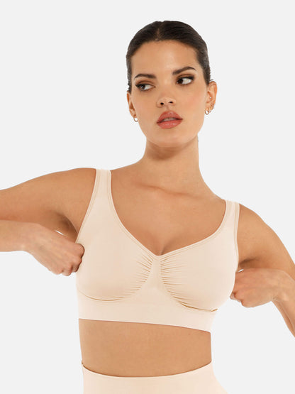 Shapetly.™ No Underwire Wide Straps Everyday Bra