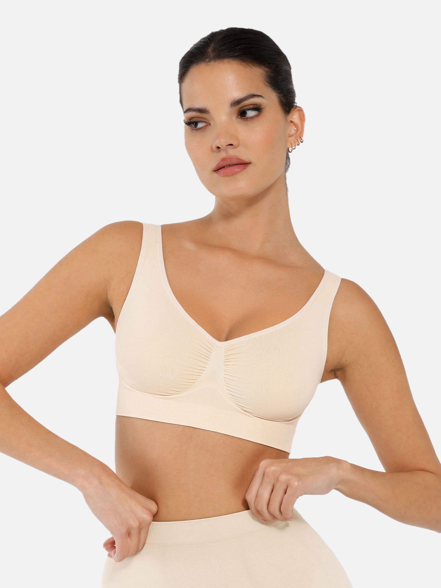 Shapetly.™ No Underwire Wide Straps Everyday Bra