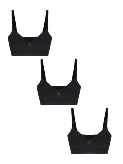 Shapetly.™ 3-Pack Smooth Seamless Wireless Bra Bundle