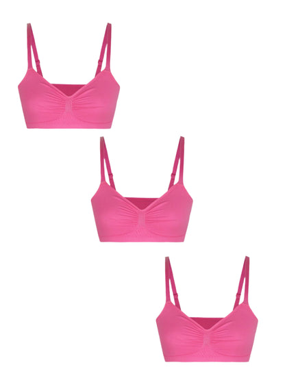 Shapetly.™ 3-Pack Smooth Seamless Wireless Bra Bundle