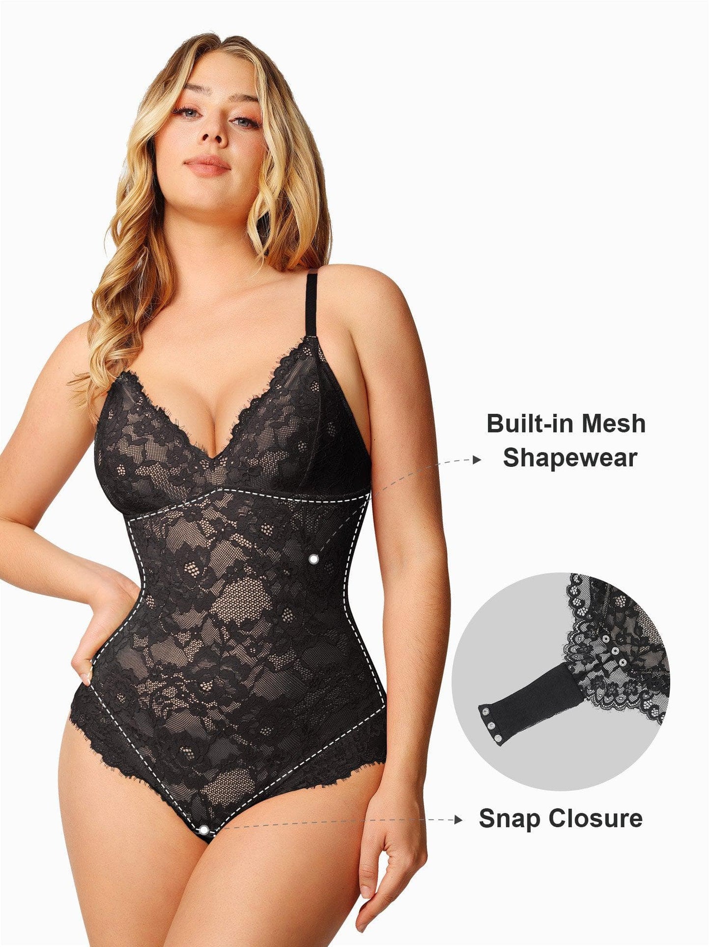 Shapetly.™ Elegant Lace Shapebody