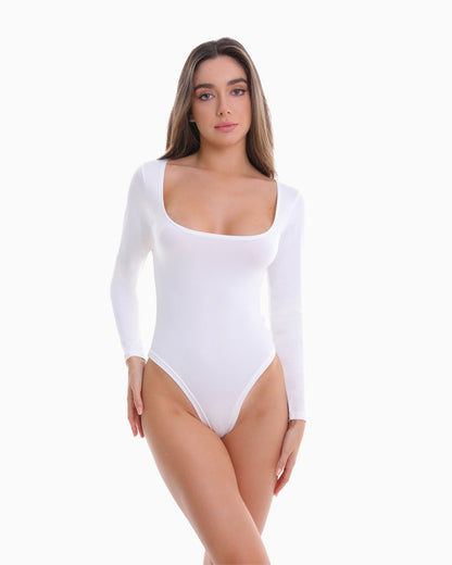 Long Sleeve Thong Bodysuit