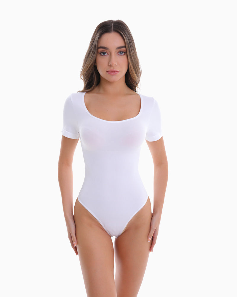 Square Neck Thong Bodysuit