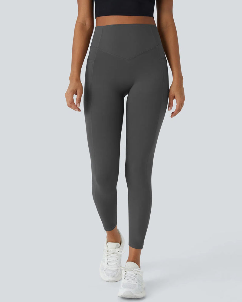 Shapetly.™ High Waisted Butt Lifting Tummy Control Side Pocket Shaping Training Leggings