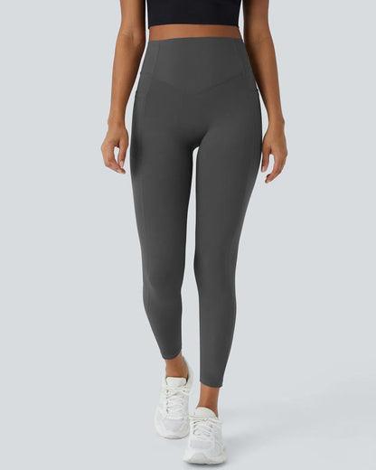 Shapetly.™ High Waisted Butt Lifting Tummy Control Side Pocket Shaping Training Leggings