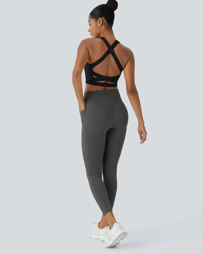 Shapetly.™ High Waisted Butt Lifting Tummy Control Side Pocket Shaping Training Leggings