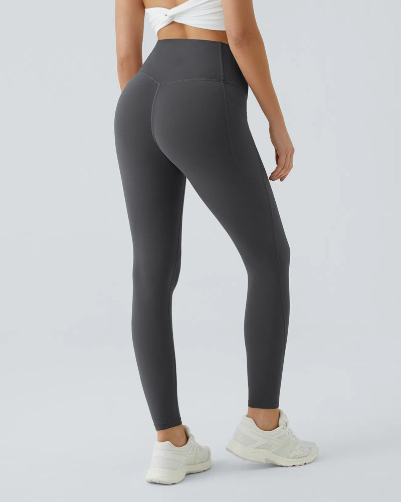 Shapetly.™ High Waisted Butt Lifting Tummy Control Side Pocket Shaping Training Leggings