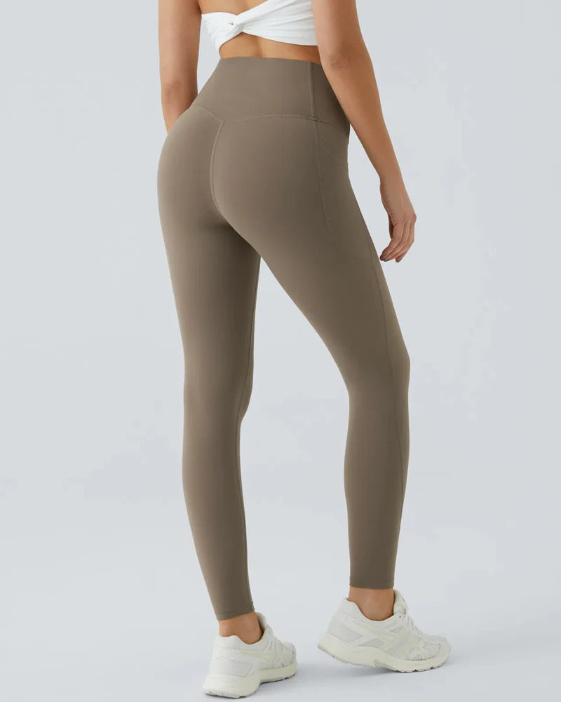 Shapetly.™ High Waisted Butt Lifting Tummy Control Side Pocket Shaping Training Leggings