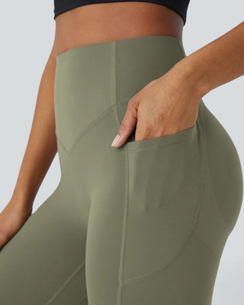 Shapetly.™ High Waisted Butt Lifting Tummy Control Side Pocket Shaping Training Leggings