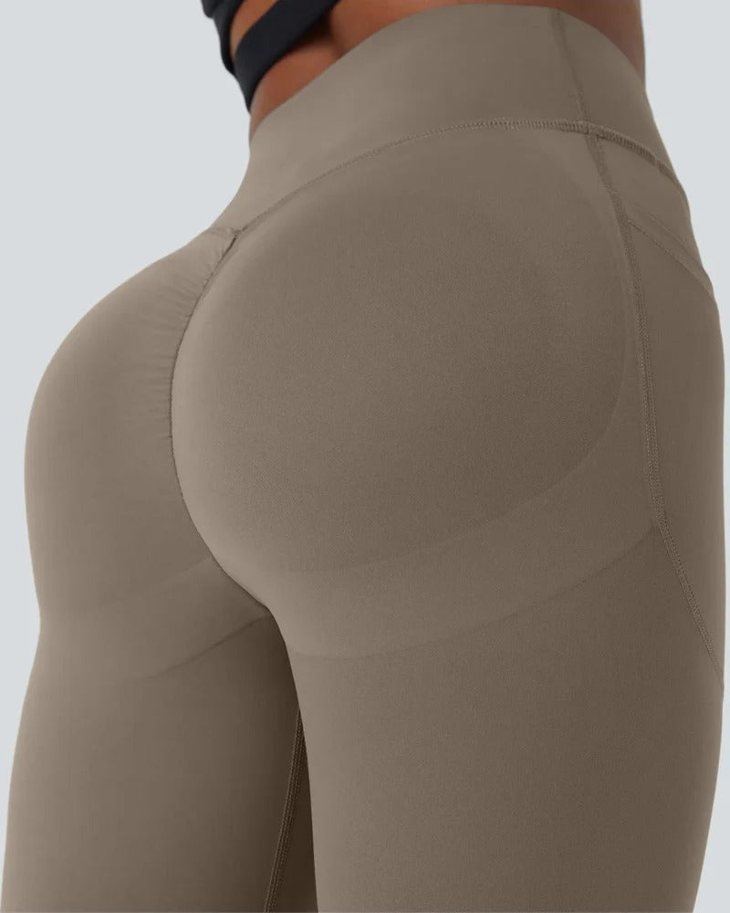 Shapetly.™ High Waisted Butt Lifting Tummy Control Side Pocket Shaping Training Leggings