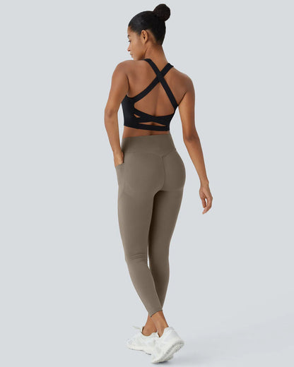 Shapetly.™ High Waisted Butt Lifting Tummy Control Side Pocket Shaping Training Leggings