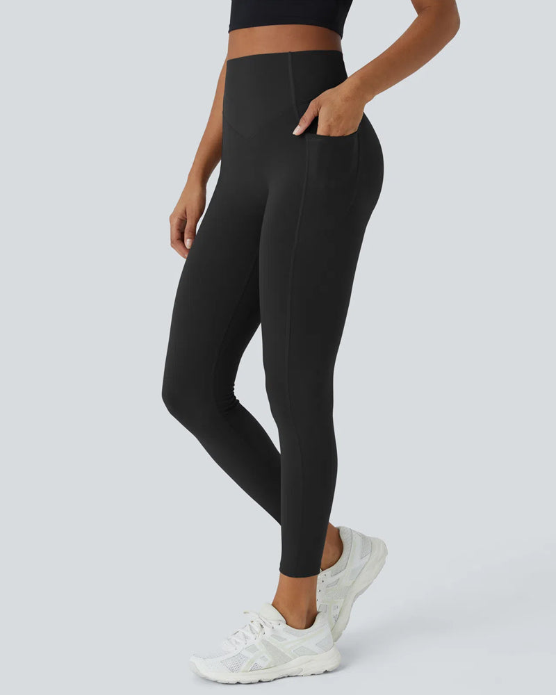 Shapetly.™ High Waisted Butt Lifting Tummy Control Side Pocket Shaping Training Leggings